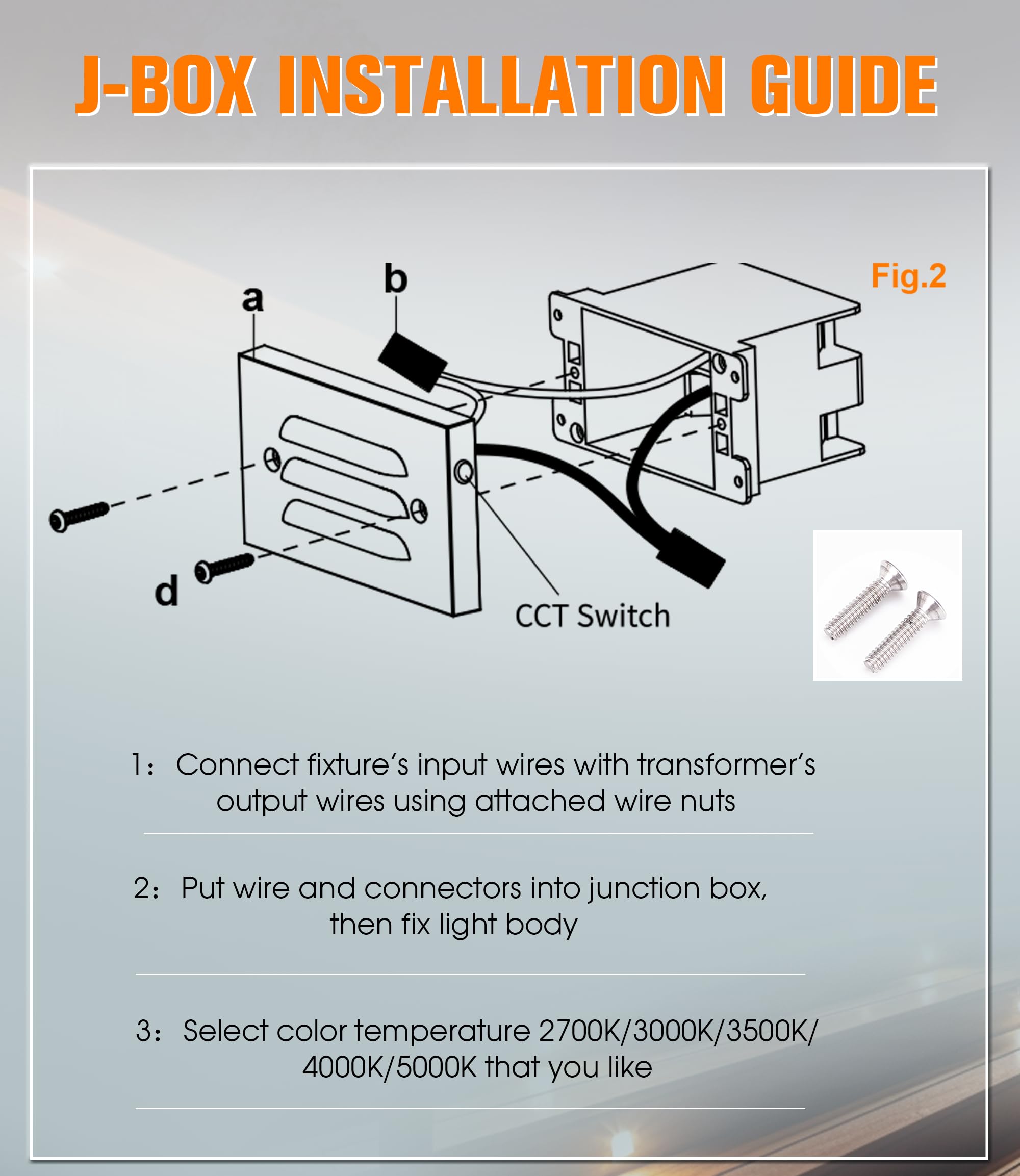 CLOUDY BAY 4 Inch 5CCT 12V 4W Low Voltage LED Step Light with Horizontal Louvered Faceplate for Steps Decks Stairs,Outdoor Stair Lights,Wet Locations,6 Pack,Oil Rubbed Bronze - Image 5