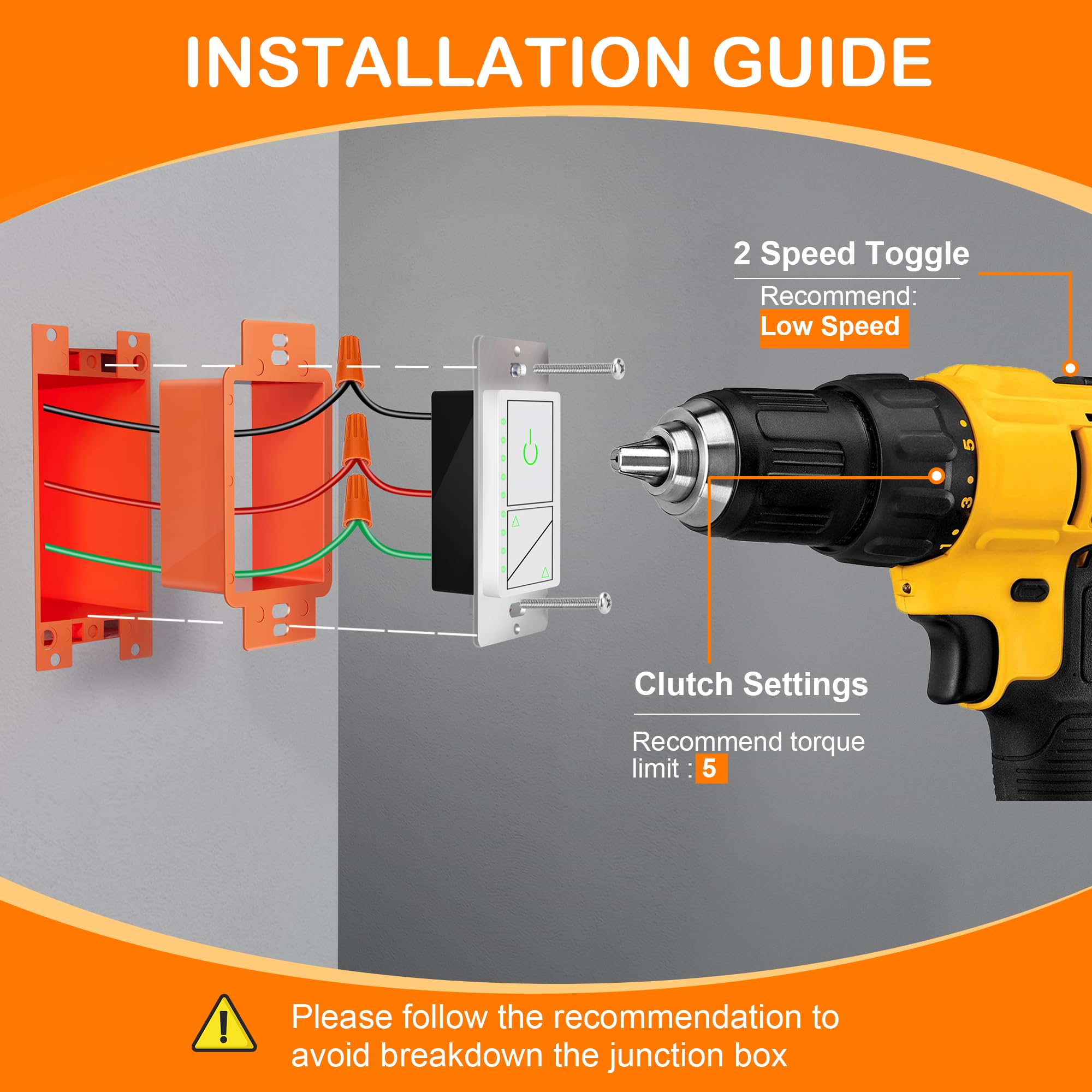 CLOUDY BAY Electrical Outlet Box Extenders, 1 Gang Power Outlet Accessories, Pack of 24 - Image 7